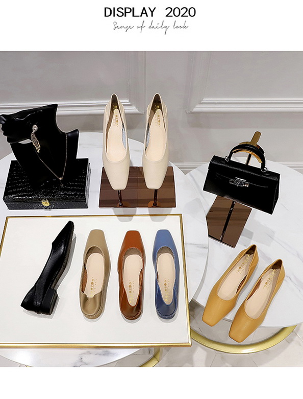 Casual Commuting Vintage Fashion Flat Women's Shoes - Versatile Small Square Toe Two-Wear Soft Leather Loafers