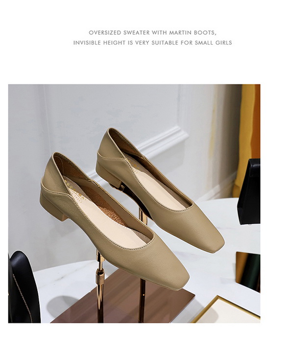 Casual Commuting Vintage Fashion Flat Women's Shoes - Versatile Small Square Toe Two-Wear Soft Leather Loafers