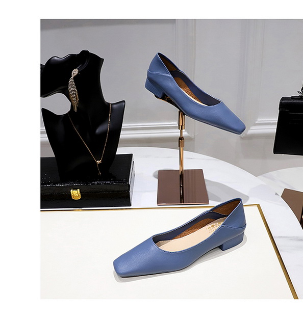 Casual Commuting Vintage Fashion Flat Women's Shoes - Versatile Small Square Toe Two-Wear Soft Leather Loafers