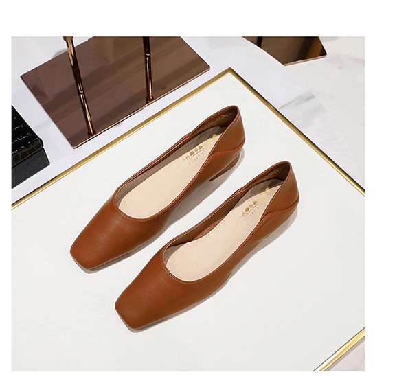 Casual Commuting Vintage Fashion Flat Women's Shoes - Versatile Small Square Toe Two-Wear Soft Leather Loafers