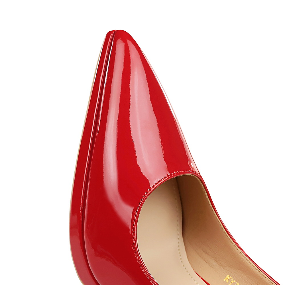 3255-1 Party High Heels - Stiletto Pointed Toe Patent Leather Pumps