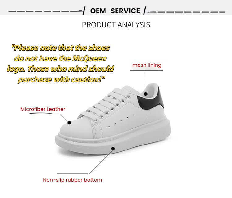 Popular White Sneakers | Couples Height-Increasing Genuine Leather Fashion Casual Shoes