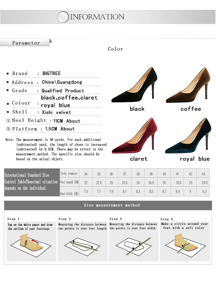 European Style Ultra High Heels - Thick Soled Pointed Toe Women's Shoes for Banquets