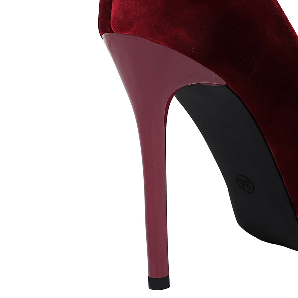 European Style Ultra High Heels - Thick Soled Pointed Toe Women's Shoes for Banquets