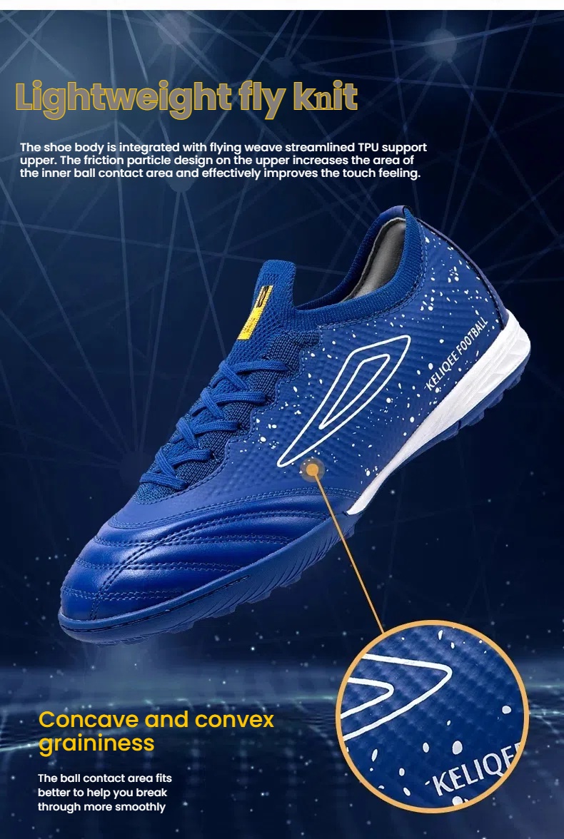Molded Stud Football/Soccer Shoes for Natural Grass - Durable Cleated Outdoor Turf Sneakers