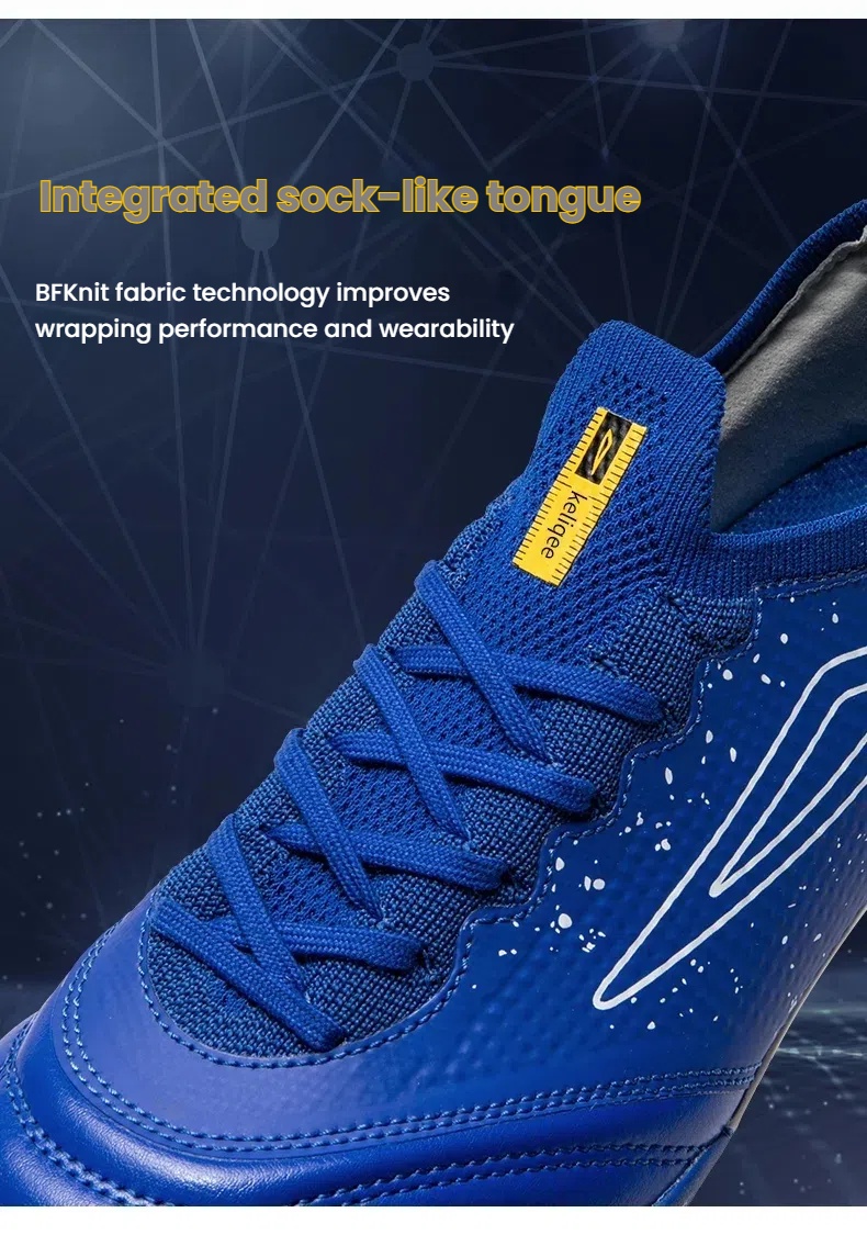 Molded Stud Football/Soccer Shoes for Natural Grass - Durable Cleated Outdoor Turf Sneakers