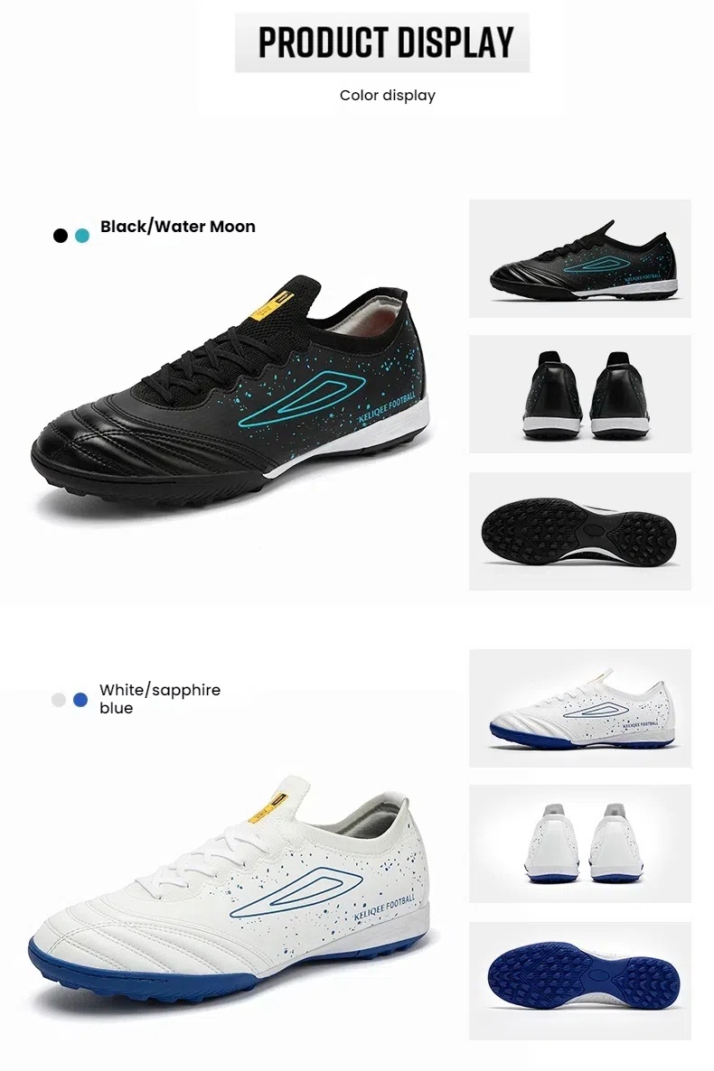 Molded Stud Football/Soccer Shoes for Natural Grass - Durable Cleated Outdoor Turf Sneakers