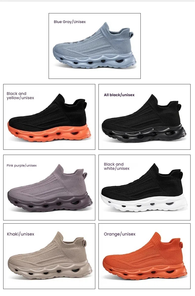 Large Size Men's Breathable Knitted Sock Shoes | Slip-On Lazy Shoes for Couples