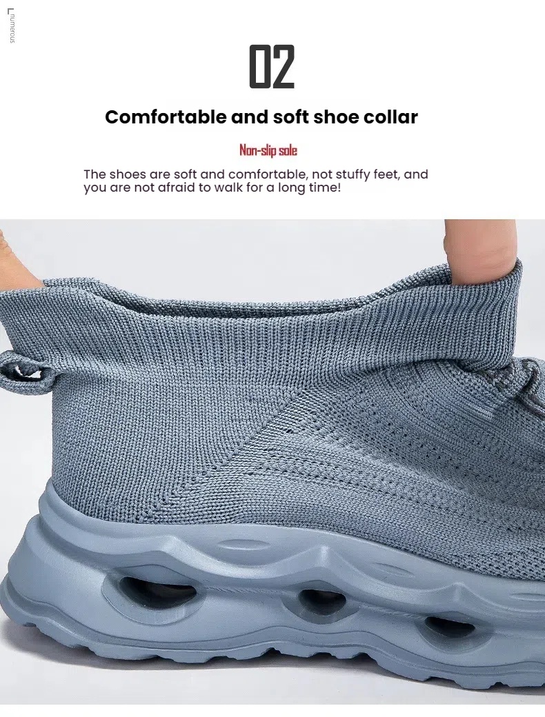 Large Size Men's Breathable Knitted Sock Shoes | Slip-On Lazy Shoes for Couples