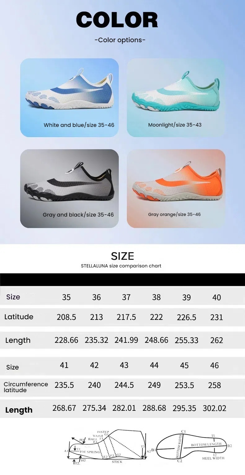 New Sports Creek Shoes | Barefoot Water Shoes for Outdoor Activities, Swimming, Hiking, and Cycling